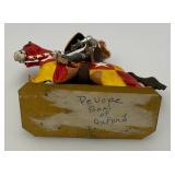 Two CHARLES C. STADDEN Hand Painted Heavy Metal Knights Including Sir John Codrington And Messire Ribeaumont 6" With Original Box