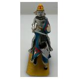 Two CHARLES C. STADDEN Hand Painted Heavy Metal Knights Including Sir John Codrington And Messire Ribeaumont 6" With Original Box