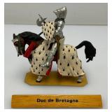 Two CHARLES C. STADDEN Hand Painted Heavy Metal Knights Including "Duc De Bretagne" 3 1/2"And  "Henry III De Salm" 4" With Original Boxes