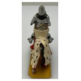 Two CHARLES C. STADDEN Hand Painted Heavy Metal Knights Including "Duc De Bretagne" 3 1/2"And  "Henry III De Salm" 4" With Original Boxes