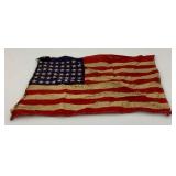 WWII Era 48 Star American Flag 7" x 10 1/2"