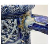 Misc. Vintage Items Including Awesome 18" Tall Blue Grey Pottery Beer Stein (Handle Glued) And More