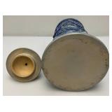 Misc. Vintage Items Including Awesome 18" Tall Blue Grey Pottery Beer Stein (Handle Glued) And More