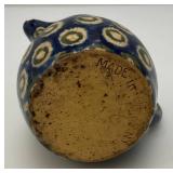 Misc. Vintage Items Including Awesome 18" Tall Blue Grey Pottery Beer Stein (Handle Glued) And More