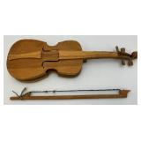 Misc. Vintage Items Including Awesome 18" Tall Blue Grey Pottery Beer Stein (Handle Glued) And More