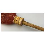 Vintage Handmade Wooden Witches Broom 51"
