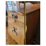 Victorian Style Oak HatBox Dresser & Mirror Good Condition