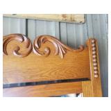 Victorian Style Oak HatBox Dresser & Mirror Good Condition