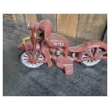 Cast Iron Patrol Toy Motorcycle