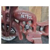 Cast Iron Patrol Toy Motorcycle