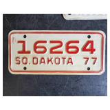 3 Vintage Motorcycle License Plates
