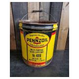 Rare 5 Gallon Pennzoil 35lb Collectible Can with Handle