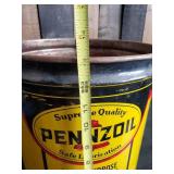 Rare 5 Gallon Pennzoil 35lb Collectible Can with Handle