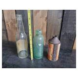 3 Rare Beers , Cone Top Hauenstein, Old Style, Fergus Falls Blob