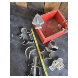 Mid Modern Cookie Cutters in nice Wood Box