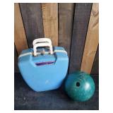 Fantastic Gladding Bowling Ball Case w/ Galaxie 300 Ball 1960