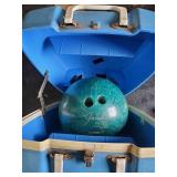 Fantastic Gladding Bowling Ball Case w/ Galaxie 300 Ball 1960