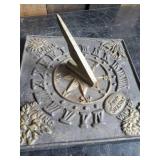 Heavy Cast Iron Sundial for the Garden