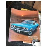 Large Lot of Vintage Car and Motorcycle Original Sales Brochures
