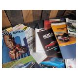 Large Lot of Vintage Car and Motorcycle Original Sales Brochures