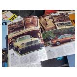 Large Lot of Vintage Car and Motorcycle Original Sales Brochures