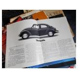 Large Lot of Vintage Car and Motorcycle Original Sales Brochures