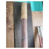 Nice Group of Bamboo Fishing Poles and Decorative Net