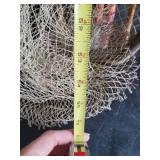 Nice Group of Bamboo Fishing Poles and Decorative Net