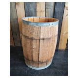 Large Decorative Wooden Nail Keg