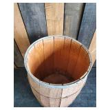 Large Decorative Wooden Nail Keg