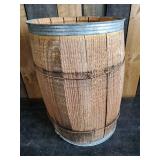 Large Decorative Wooden Nail Keg