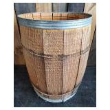 Large Decorative Wooden Nail Keg