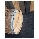 Large Decorative Wooden Nail Keg