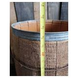 Large Decorative Wooden Nail Keg