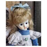 4 Beautiful 16" Porcelain Dolls with Stands