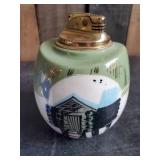 2 Beautiful Hand Painted Mid Modern Desk Lighters