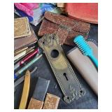 Great lot of many Old Smalls , Straight Razor,Jewelry, and More