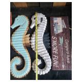 Large Lot of Patio / Beach Signs - Seahorses, Camping & More!