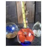 4 Beautiful Paper Weights in Solid Condition