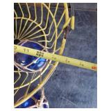 5 Mini Buoys with tea lights and an Antique Egg Basket