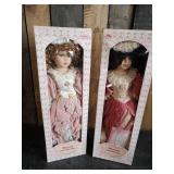 2 Collectible Porcelain Dolls Still in the Boxes!!!
