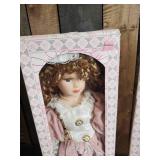 2 Collectible Porcelain Dolls Still in the Boxes!!!
