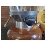 Vintage Coleman 275 Brown 1982 Lantern , Clamshell Case, Funnel