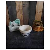 Vintage Mccoy and Rosville Ceramic Planters