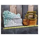 Vintage Mccoy and Rosville Ceramic Planters