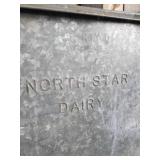 Mid Modern North Star Dairy Front Step Metal Milk Cooler