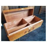 Large Lot of Mid Modern Décor - Recipe Box , Knife Holder, Tins