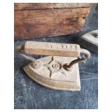 Primatives - 2 Irons, Wooden Box, Railroad Tie Anvil
