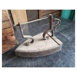 Primatives - 2 Irons, Wooden Box, Railroad Tie Anvil