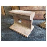 Primatives - 2 Irons, Wooden Box, Railroad Tie Anvil